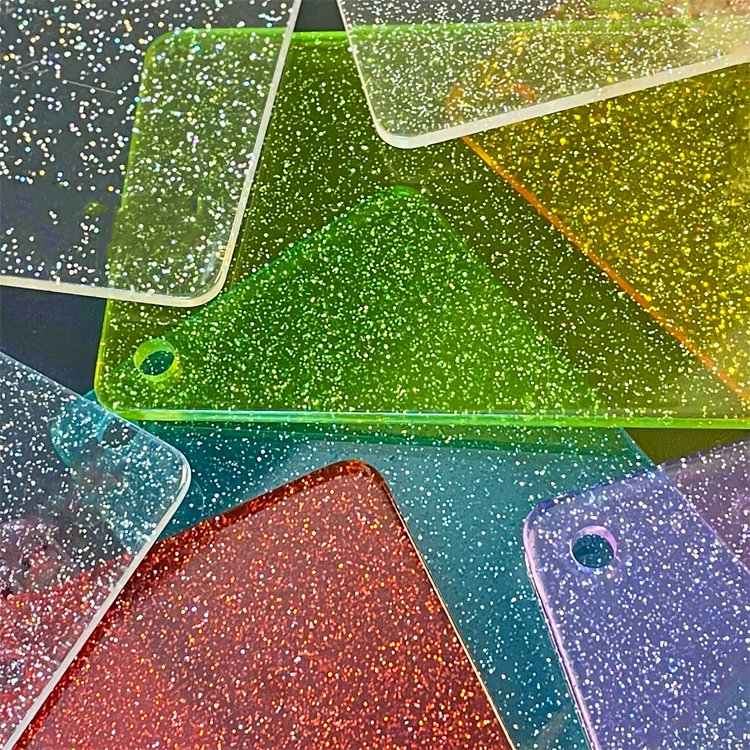 Custom Glitter Powder Transparent Acrylic Sheet Plexiglass Sheet 03