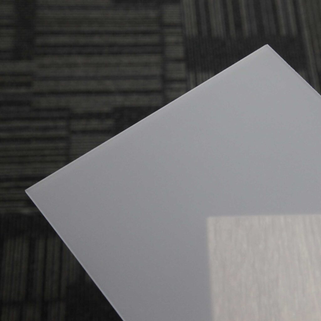 Wholesale 2mm 3mm 5mm 10mm Pure White Matt Cast Texture Frosted Acrylic Sheets 01